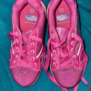 Sparkly Pink Kids Sneakers